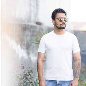 QuadB Basic White T-shirts